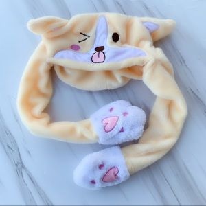Corgi Movable ear costume Hat